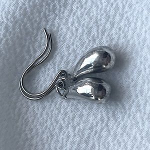 Authentic Tiffany & Co. Elsa Peretti Sterling Silver Teardrop Earrings